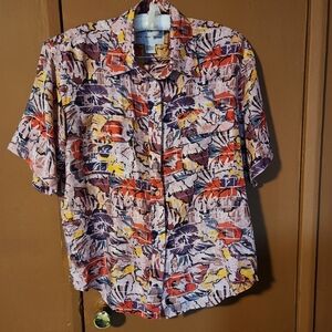 Hattie Carnegie Paris Rome Moscow 100% Silk Short Set Size M